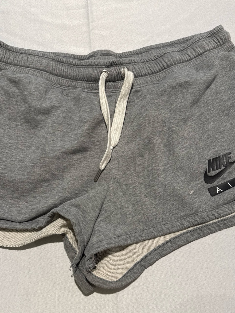Nike Gray Women's Athletic Shorts with Drawstring